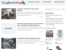 Tablet Screenshot of dogbarkstop.com